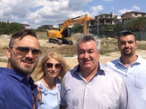 Виница Гадрън - първа комка на строежа инж Бисер Радев